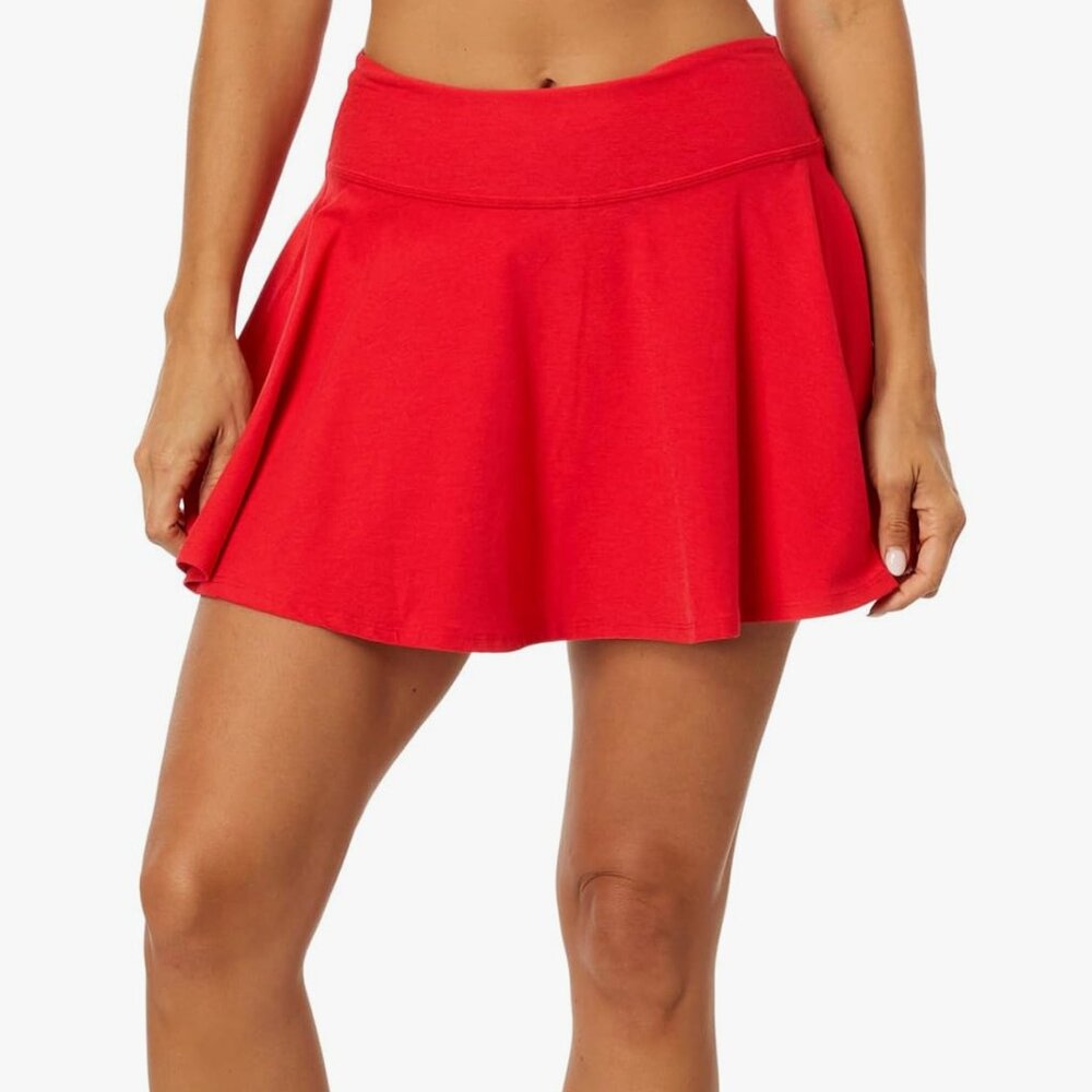 Beyond Yoga Red Skater Skirt